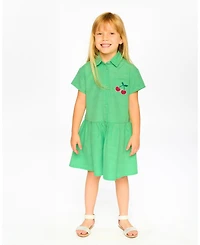 Deux par Big Girls Cotton Shirt Dress