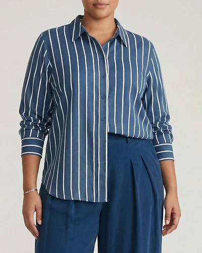 Universal Standard Plus Cooling Stretch Cupro Artist Shirt
