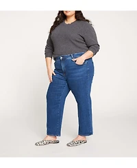 Universal Standard Women's High Rise Straight Leg Jeans 28 Inch