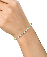 Macy's Multi-Gemstone Bracelet 14k Gold Over Sterling Silver (Also Silver)