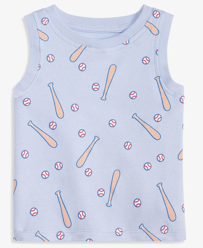 First Impressions Toddler Boys' 2T-4T Mix & Match Baseball-Print Tank Top, Macy's Exclusive