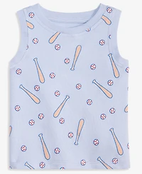 First Impressions Toddler Boys' 2T-4T Mix & Match Baseball-Print Tank Top, Macy's Exclusive
