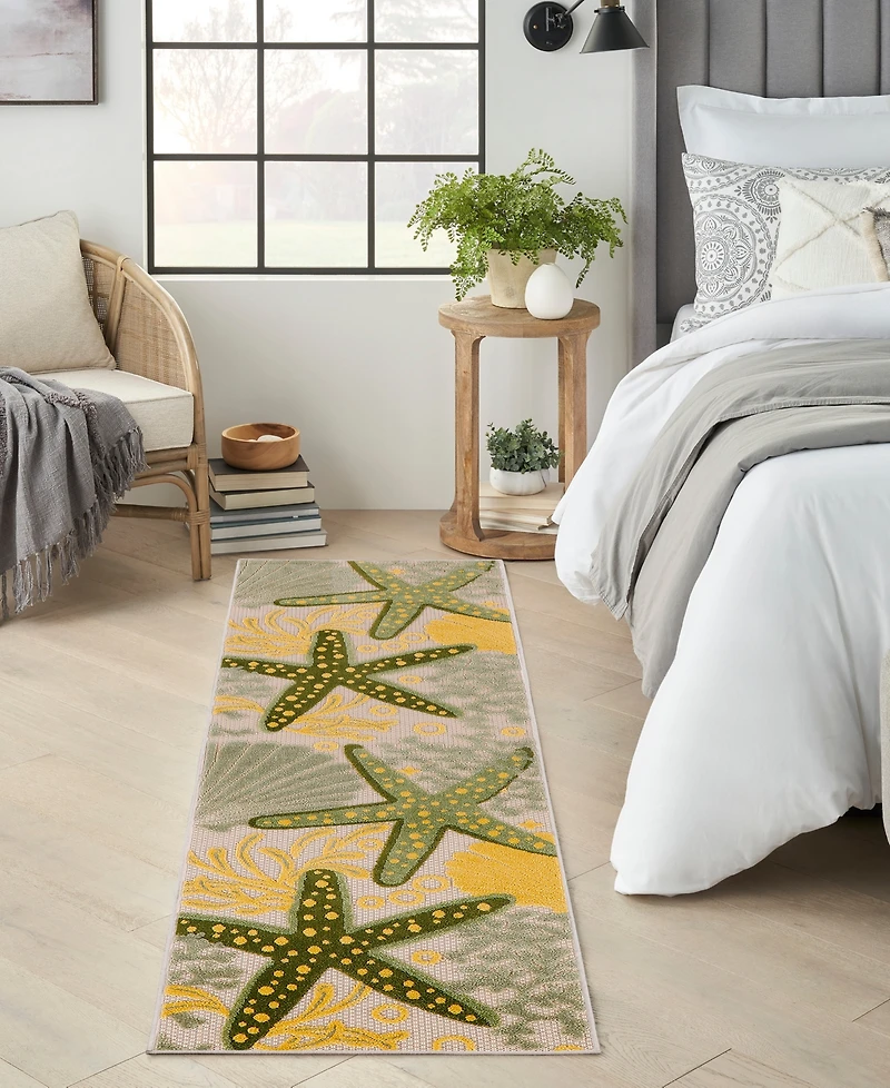 Nourison Home Aloha ALH24 2'3"x8' Runner Area Rug