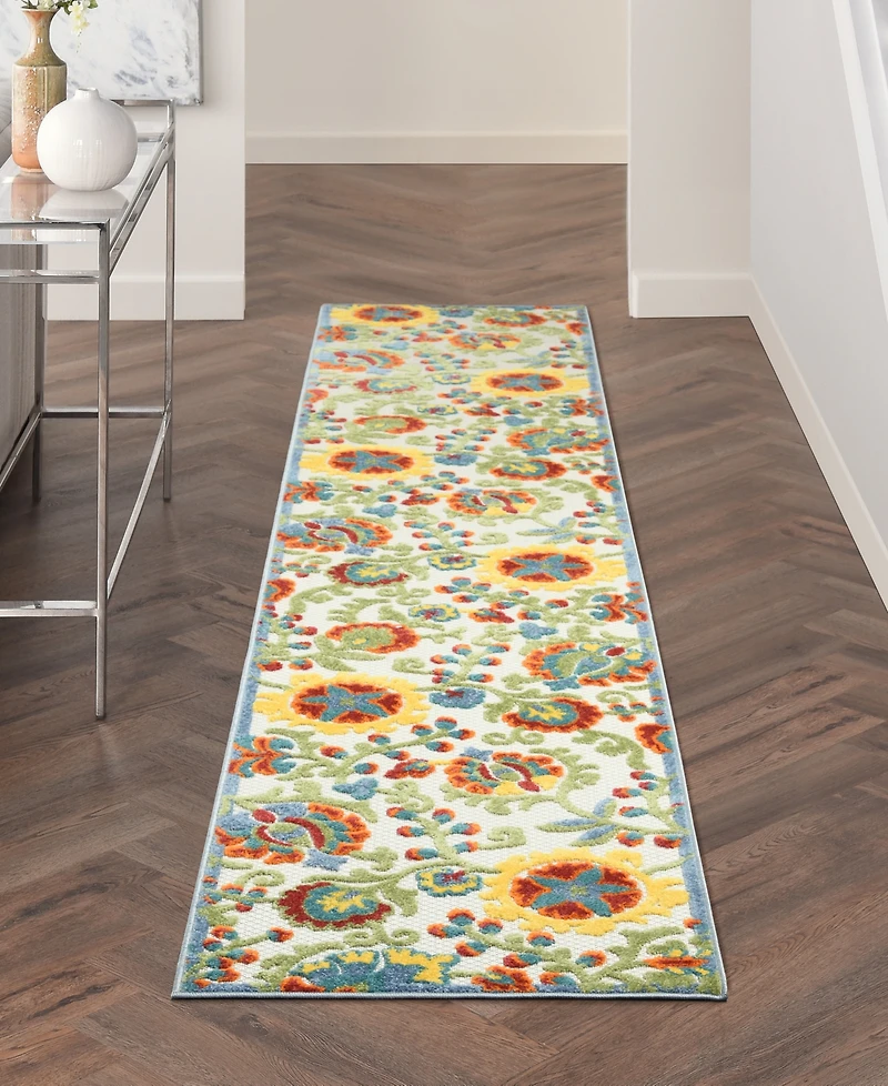 Nourison Home Aloha ALH17 2'3" x 12' Runner Rug