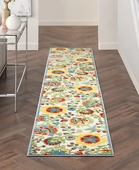 Nourison Home Aloha ALH17 2'3" x 12' Runner Rug