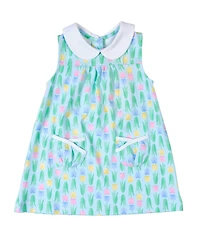 Florence Eiseman Toddler Girls Printed Knit Tulip Pocket Dress