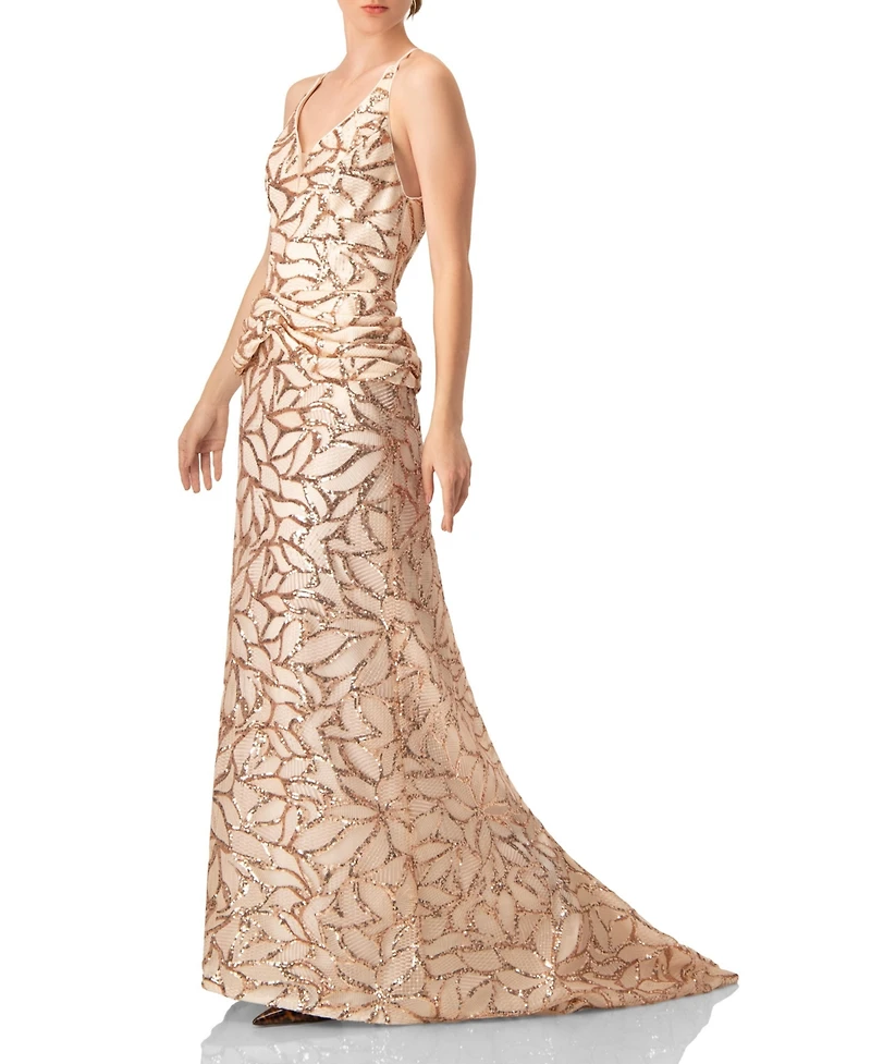 Ivonne Women's Asymmetric Hem Evening Dress