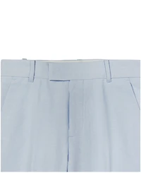 Calvin Klein Boys' 8-20 Tri-Blend Linen Zip Closure Suit Pants