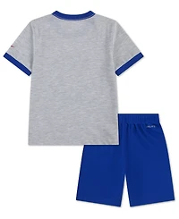 Nike Boys' 4-7 Dri-fit Baseball Character Short-Sleeve T-Shirt and Shorts, 2-Piece Set