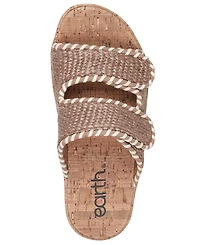Earth Women's Sprinti Round Toe Platform Footbed Sandals