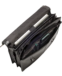 Mancini Men's Double Compartment Laptop Briefcase