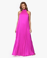 Xscape Women's Pleat Detail Ball Gown Dress