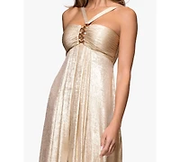 Xscape Women's Halter Neck Maxi Dress