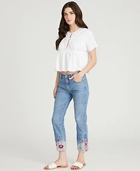 Driftwood Women's Colette Straight Cuff Jeans