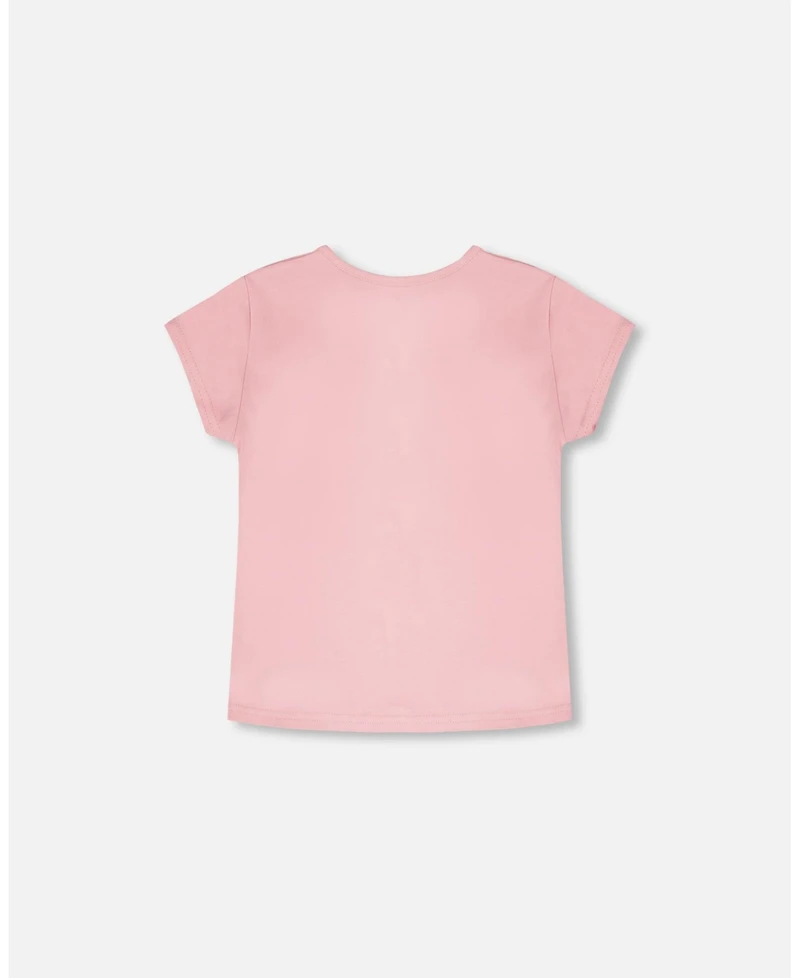 Deux par Deux Toddler Girls Cotton Jersey T-Shirt Dusty - Toddler|Child