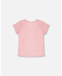 Deux par Deux Toddler Girls Cotton Jersey T-Shirt Dusty - Toddler|Child