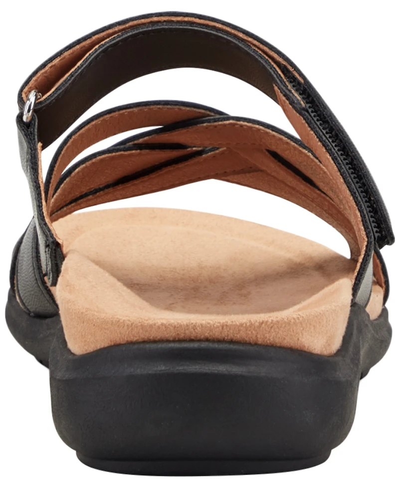 Easy Spirit Women's Waylin Strappy Flat Slip-On Sandals