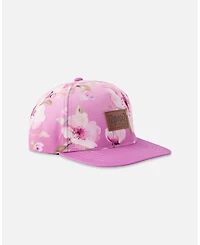 Deux par Deux Baby Girls Cap Flower Print.