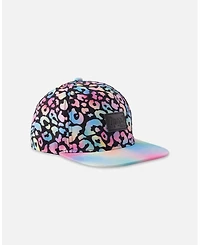 Deux par Deux Baby Girls Cap Black Animal Print