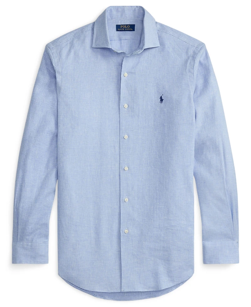 Polo Ralph Lauren Men's Classic-Fit Miniature Houndstooth Pattern Shirt