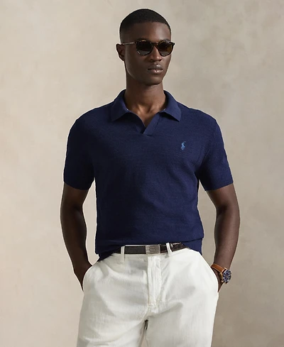 Polo Ralph Lauren Men's Short-Sleeve Textured Sweater Shirt