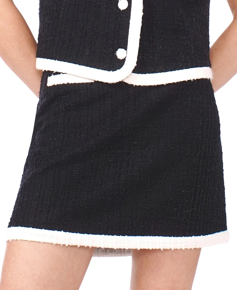 CeCe Women's Patch Pocket Knit Mini Skirt