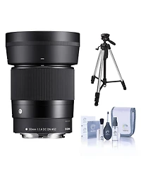 Sigma Contemporary 30mm f/1.4 Dc Dn Lens for Canon Ef M with Tripod and Cleaning Kit