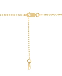 Macy's Onyx (2-5/8 ct. t.w.) and Diamond Accent Necklace in 10k Yellow Gold