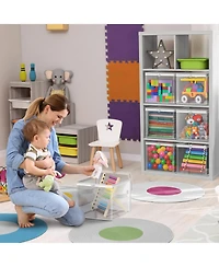 Sorbus Pack Clear Storage Cube with Zipper & Carry Handles - for Clothes, Blankets, Bedding, Closets