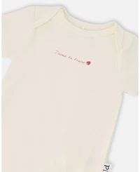 Deux par Baby Girl Evolutive Cotton Jersey Onesie