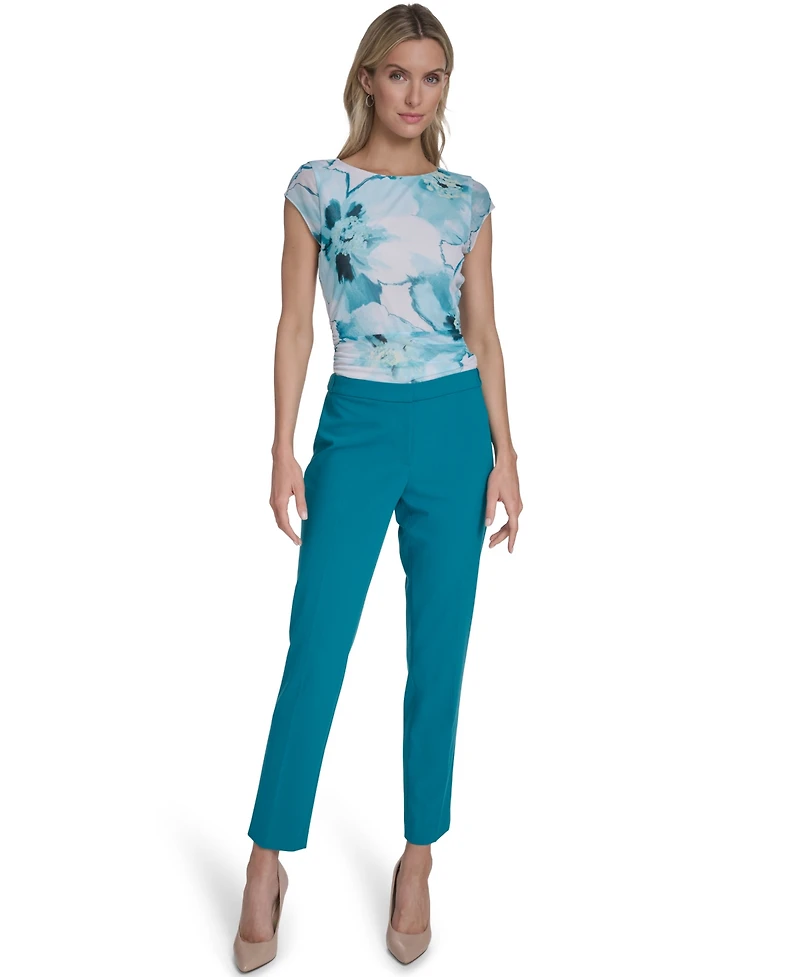 Calvin Klein Women's Crewneck Short-Sleeve Top