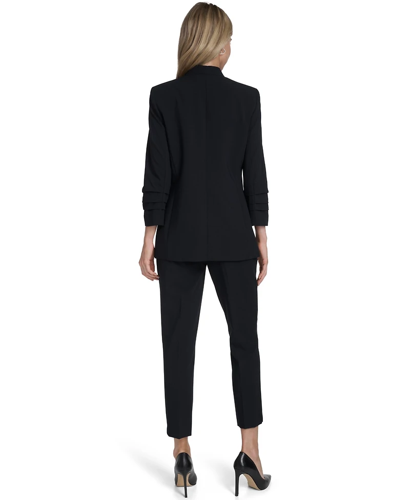 Calvin Klein Women's Open-Front Collarless Jacket
