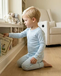 Motette Toddler Boys Seaside Stripe Pajama Set