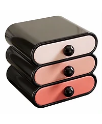 Yigii 3-Tier Clear Front Storage Organizer for Vanity, Bathroom, Office