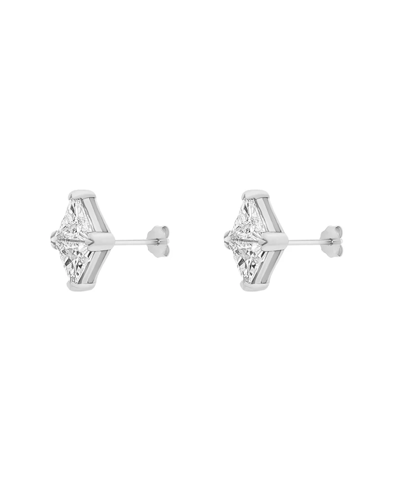 Duo Triangle Cz Studs