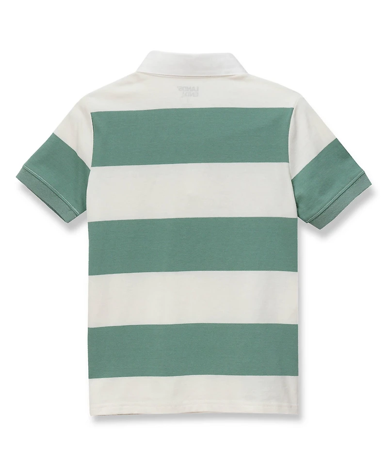 Lands' End Boys Short Sleeve Rugby Polo Shirt