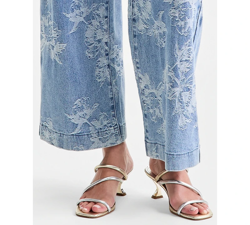 Guess Women's Zoya Wide-Leg Crop Jeans