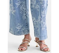 Guess Women's Zoya Wide-Leg Crop Jeans