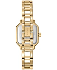Dkny Women's Green Dial Open Link Gold-Tone Stainless Steel Bracelet Watch, 27 x 27mm