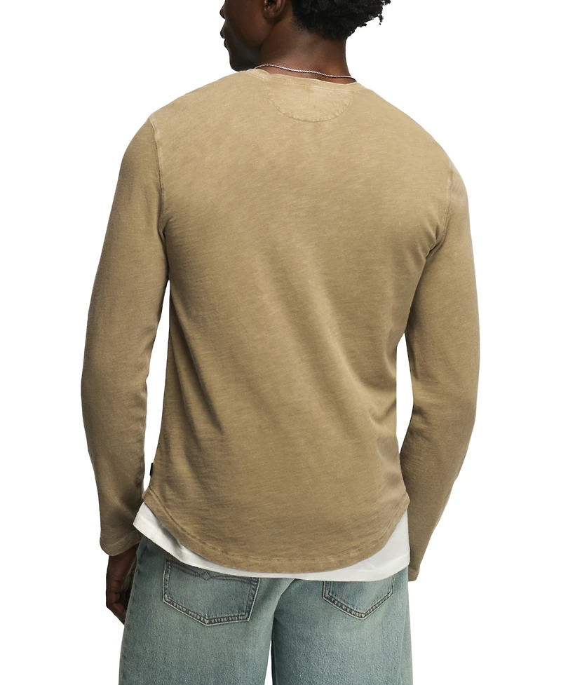 Lucky Brand Men's Crewneck Pull-On Henley Shirt
