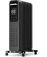 Cowsar 1500W Oil Filled Radiator Heater with Digital Thermostat & Timer