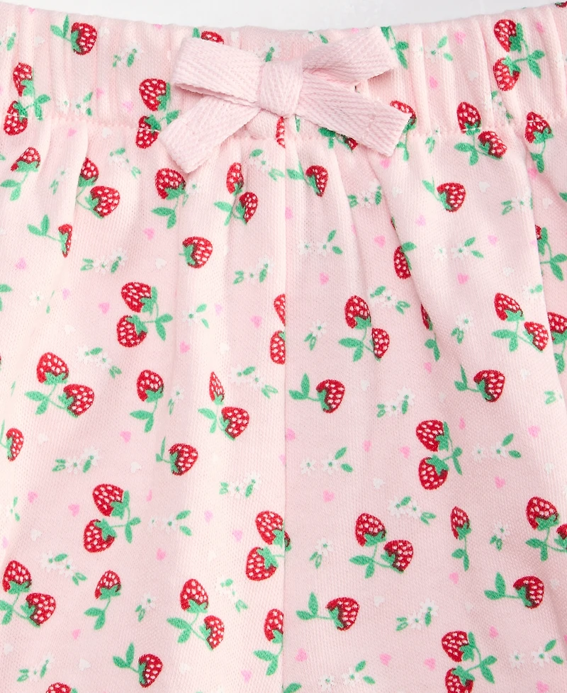 First Impressions Baby Girls' Mix & Match Strawberry Fields Shorts, Macy's Exclusive