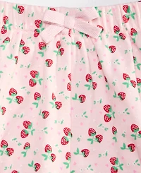First Impressions Baby Girls' Mix & Match Strawberry Fields Shorts, Macy's Exclusive