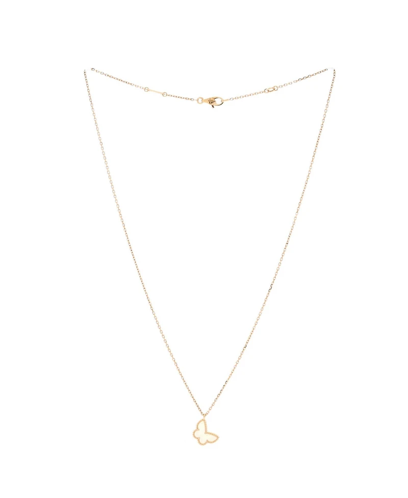 Pre-Owned Van Cleef & Arpels Sweet Alhambra Butterfly Pendant Necklace