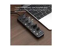 Risokeys Aluminum 7-Port Usb 3.0 Hub