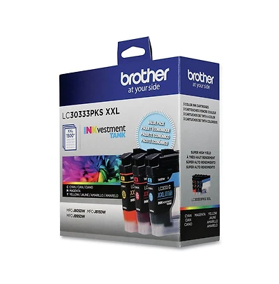 Brother LC30333PKS INKvestment 1,500 Page-Yield Super High-Yield Ink (3/Pack