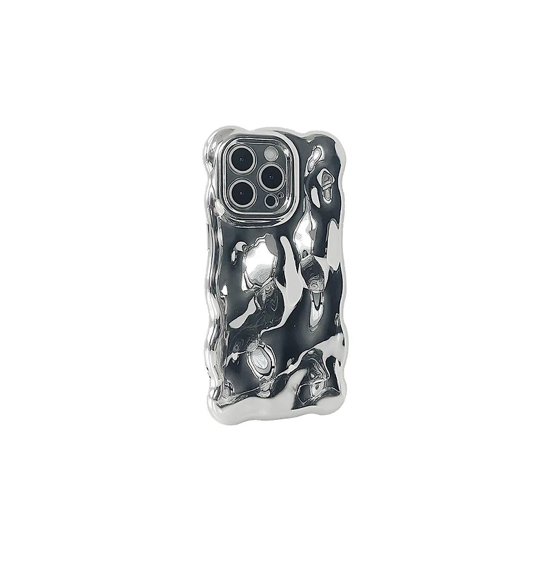 Auramma Chrome Bubbles iPhone 14 Pro Max Case