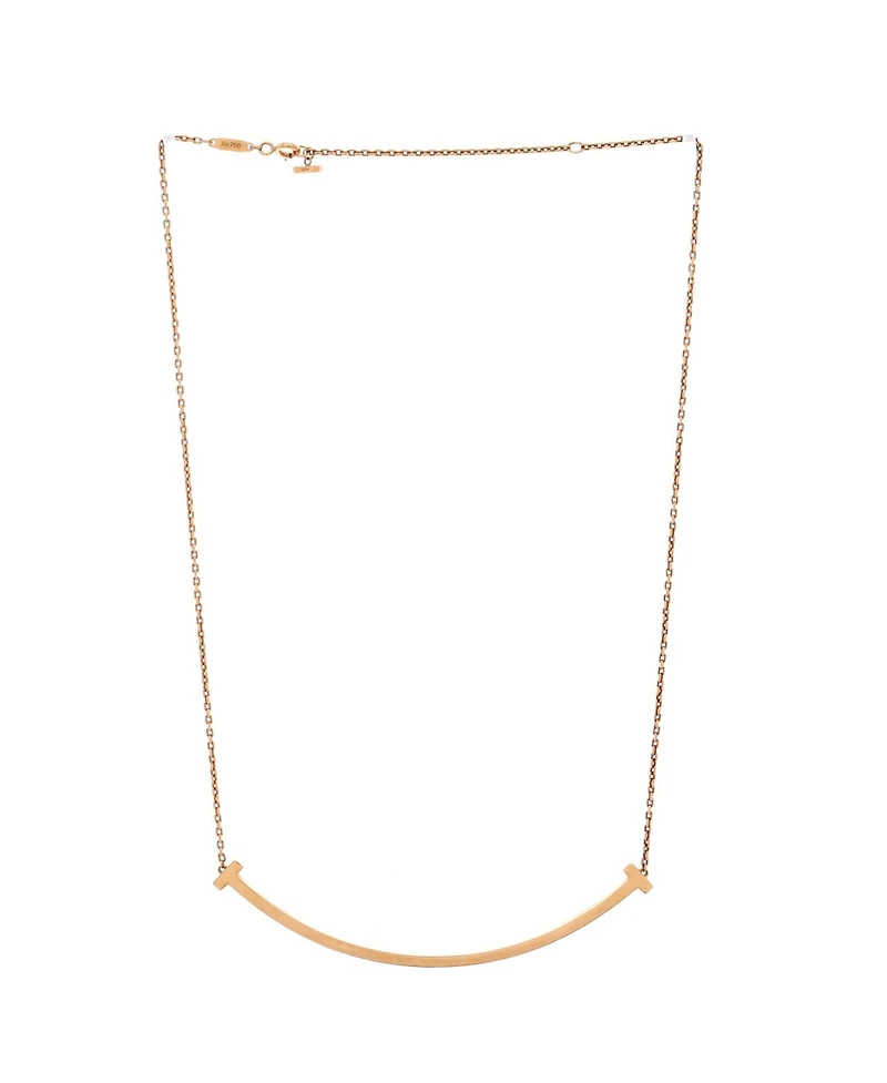 Pre-Owned Tiffany & Co T Smile Pendant Necklace