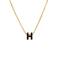 Pre-Owned HERMES Pop H Pendant Chain Necklace