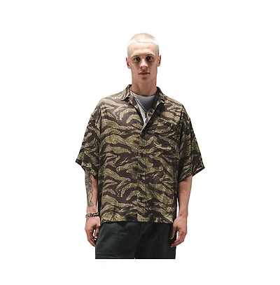 Alpha Industries Big & Tall Ss Camo Relaxed Camp Shirt